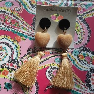 Brand New Heart Shape Earrings NWT